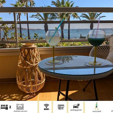 "Le Palmier Dore", Cosy T3 A 3 Minutes A Pied Des Plages, Parking Et Clim Sanary-sur-Mer Exteriör bild