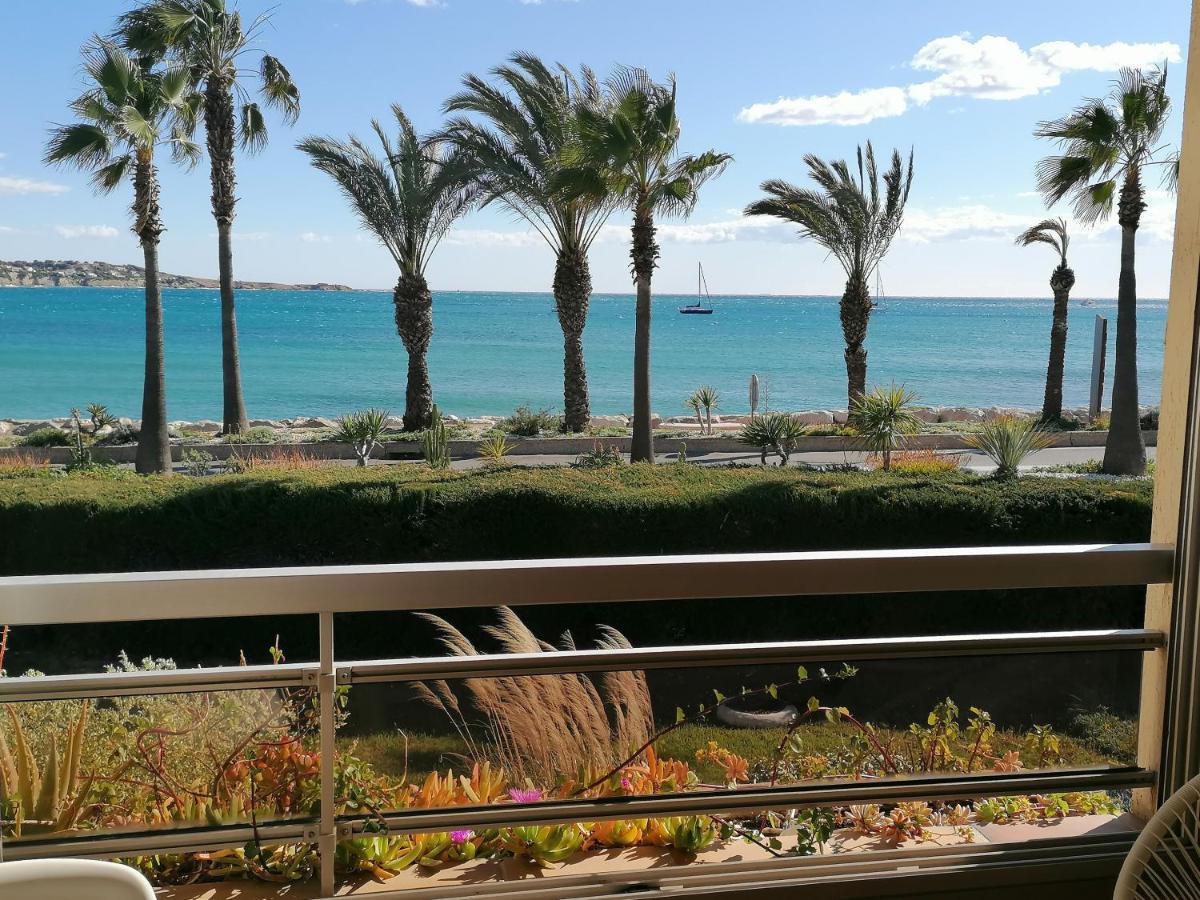 "Le Palmier Dore", Cosy T3 A 3 Minutes A Pied Des Plages, Parking Et Clim Sanary-sur-Mer Exteriör bild